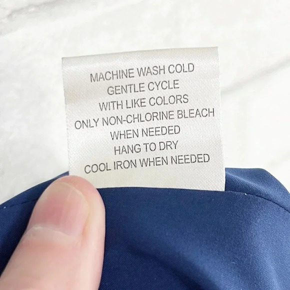 Modcloth Navy Blue Faux Wrap V Neck Midi Dress Women's Size Medium - Picture 8 of 8